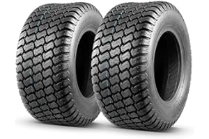 MaxAuto 2 Pcs 16x6.50-8 Lawn Mower Tire for Garden Tractors Riding Mowers, 4PR, Tubeless