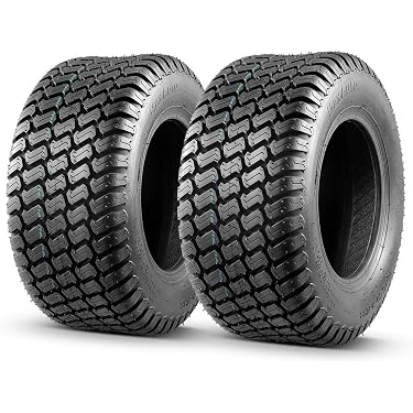 Pair (2) Of 16x6.50-8 D837 Rib Tubeless Tires For Lawn Mower & Garden Turf Equipment