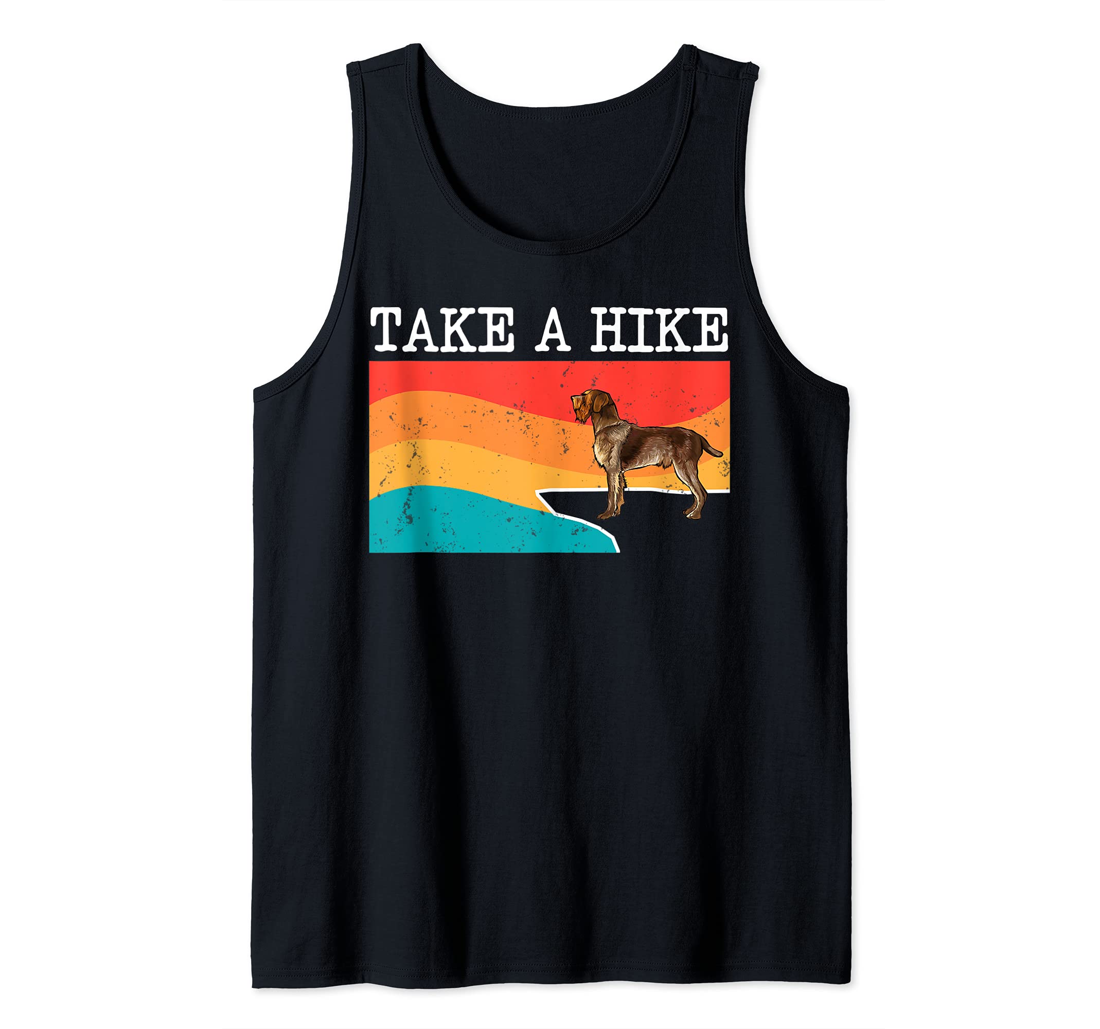 Funny Take A Hike Wirehaired Pointing Griffon Graphic Hiking Tank Top