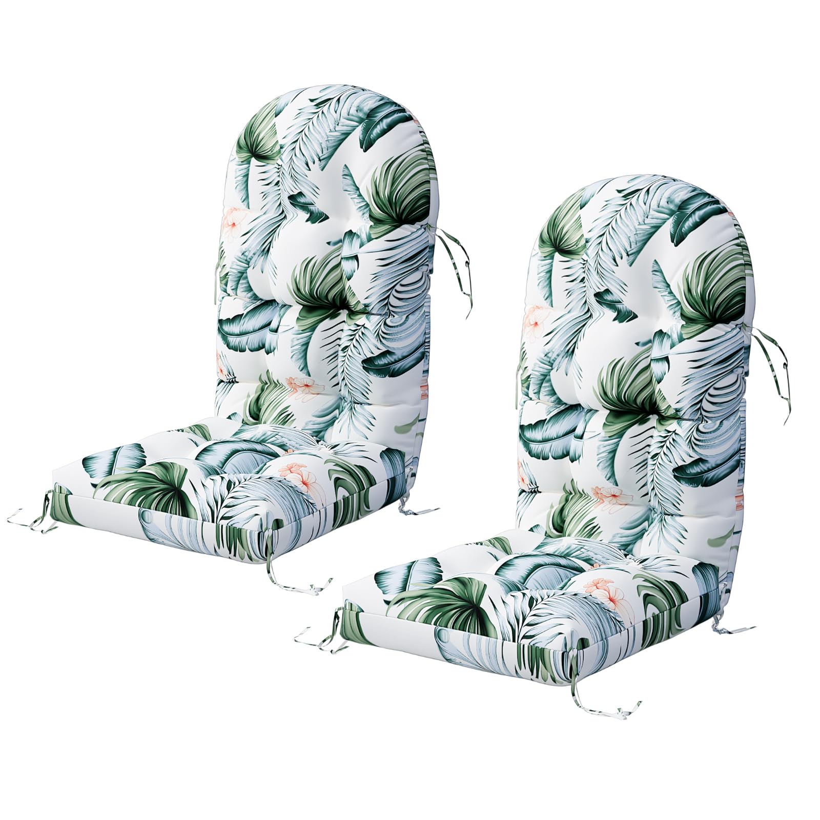 Photo 1 of Sannwsg Adirondack Chair Cushion Set of 2, Rocking Chair Cushions, High Back Patio Cushions, Thickened Weather Resistant Patio Cushion with 6 Ties, Non Slip Fade & Waterproof