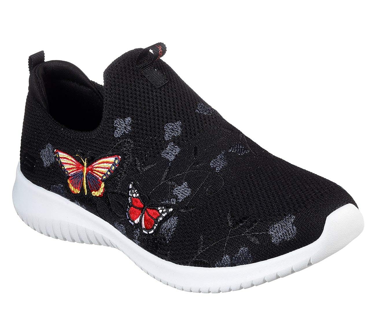 Skechers Ultra Flex Flutter Away Womens Slip On Sneakers