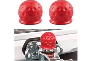 Gasedin 2 PCS Trailer Ball Cover, 2 Inch ID Waterproof Towing Hitch Ball Protector, Dustproof Tow Ball Sleeve Cap Replacement