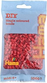Hama 207-22 Beads Dark Red 1000 Midi Beads Set