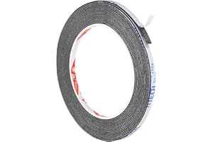 PATIKIL 5m/16.4ft Sealing Foam Tape, 5mm Wide 1mm Thick Single Sided Weather Stripping Door Furniture Seal Strip for Window P