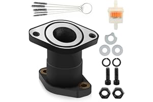 QAZAKY Carburetor Intake Manifold Boot Joint Compatible with Yamaha Big Bear 350 YFM350 YFM350FW YFM350U YFM350FH Moto-4 YFM350ER Kodiak 400 YFM400FW YFM400