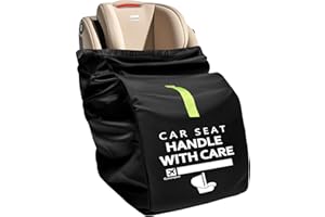 Car Seat Travel Bag: Carseat Travel Bag for Airplane Universal Fit Infant Carriers Booster Convertible Car Seats like Graco, 