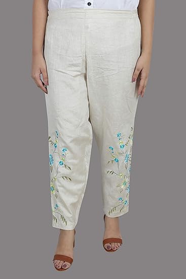 off white cotton pants womens