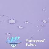 Furlinic Anti Mould Shower Curtain Purple Polyester Waterproof 47x78 Inch view 2