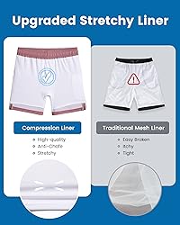 maamgic Swim Trunks Men 2 in 1 Mens Bathing Suit 7