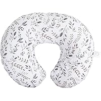 Boppy Original Nursing Support, FKA Boppy Nursing Pillow, Gray Taupe Leaves, Ergonomic Breastfeeding, Bottle Feeding, and Bon