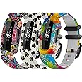 E ECSEM Watch Wristbands Compatible with Fitbit Ace 3 Band Replacement Adjustable Sport Strap Breathable Silicone Bands for Fitbit Ace 3
