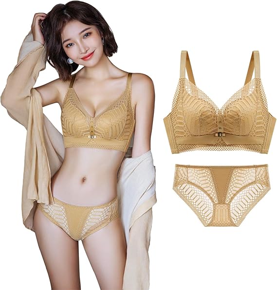 Amazon エイエムエッチ Amh ブラジャー ショーツ セット 超盛り ノンワイヤー 3 4カップ バストアップ 脇高 少女 レース 可愛い セクシー 0172 セット 通販