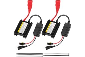COROTC HID Ballast, 2PCS DC 12V 35W HID Ballast, Super Slim Car and Motorcycle Universal Xenon Headlight Ballast Kit For H1 H4 H3 H7 H8 H9 H11 H13 9003 9005 9006 9007 5202 88