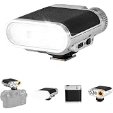 VILTROX Vintage Z1 Retro Camera Flash Hot Shoe Speedlite | Type-C Fast Charging, Adjustable Brightness, Detachable Softbox, Portable Photography Lighting for DSLR &amp; Mirrorless Cameras
