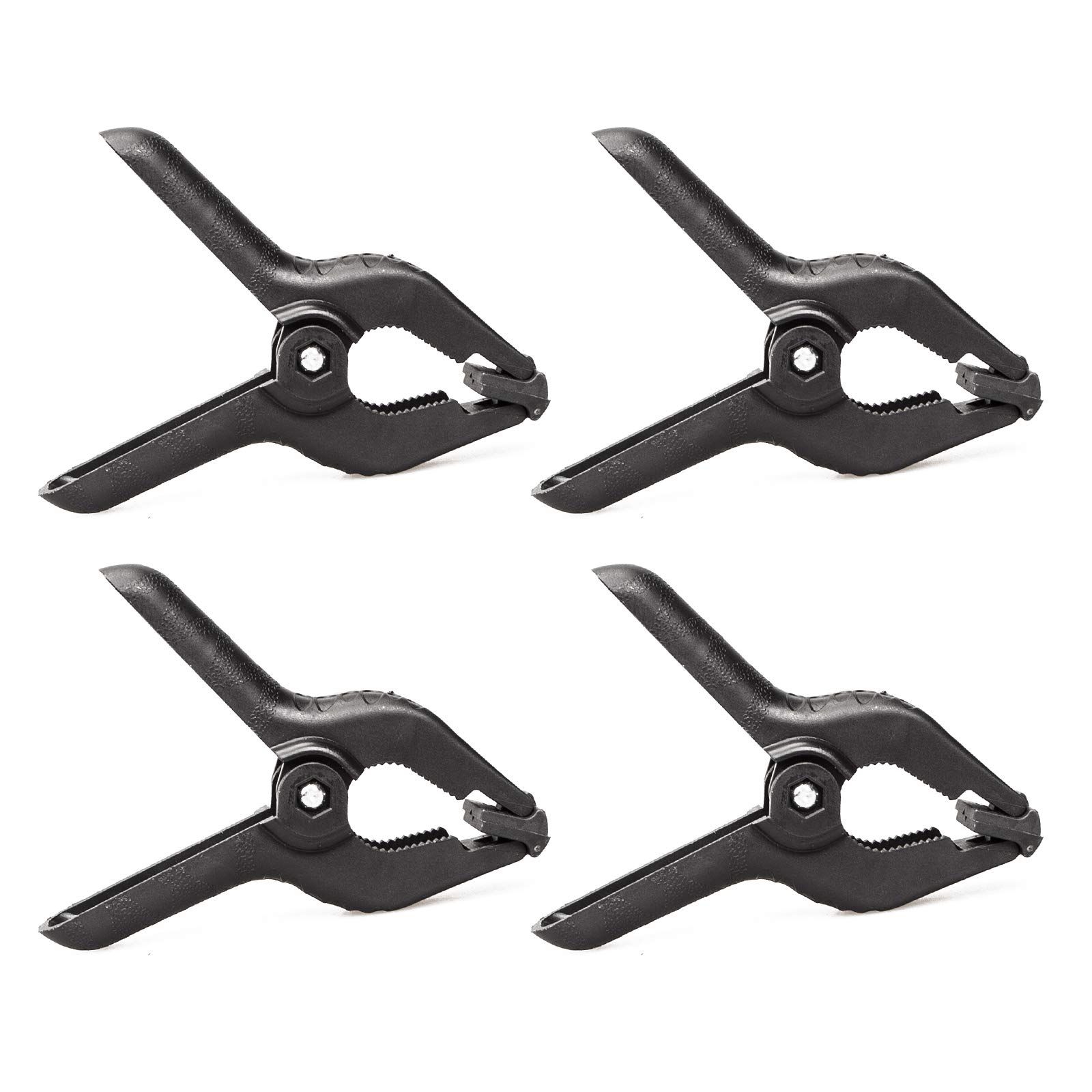 PYXEL STUDIO Backdrop Clamps, Heavy Duty 4.5 inch, Spring Photo Support Clips for Background Backdrops Stand, Canvas, Paper, Chroma Key Screen, Photo Studio, Reflectors (4 Pcs)