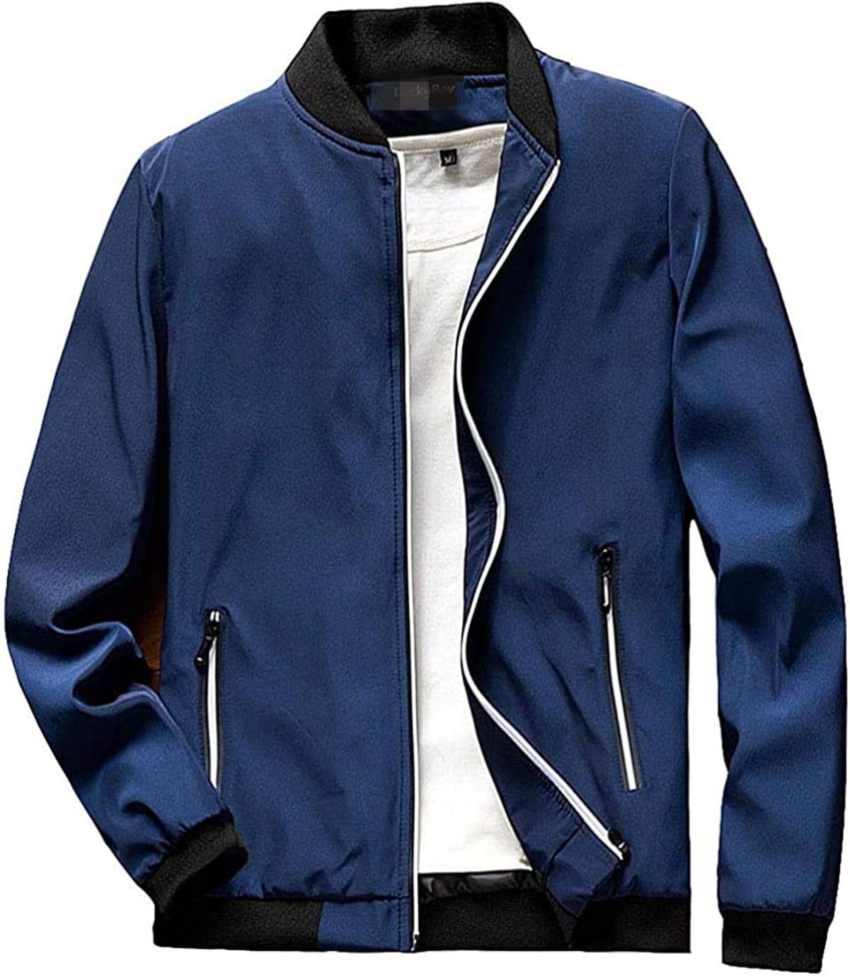 Men Stylish Zip Front Casual Jacket LightWeight Breathable Outdoor