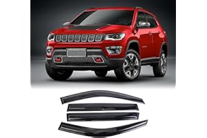NOPOCA Window Vent Visor Compatible with Jeep Compass 2017-2024 Wind Deflector 4pcs Vent Shade, Rain Deflectors Accessories