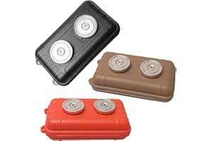 Olutacot 3 Pcs Magnetic Key Holder Under Car Waterproof Magnetic Key Hider Outdoor Key Hider Magnetic Key Box Hidden Key Holder for Storage Key Indoors Outdoors