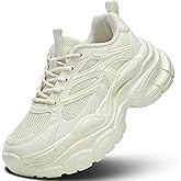 Kundork Womems Walking Shoes Running Tennis Fashion Sneakers Athletic Gym Workout Comfortable Breathable Lightweight