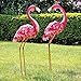 Bits and Pieces - 35 ½” Tall Metal Flamingo Garden Statues - Yard Decorations - Outdoor Sculptures - Garden Decoration - Flamingo Yard Art - Set of 2