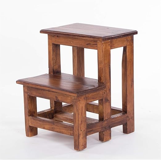 DESIGN DELIGHTS TRITTHOCKER Step | 47 x 37 cm, Recycling Holz