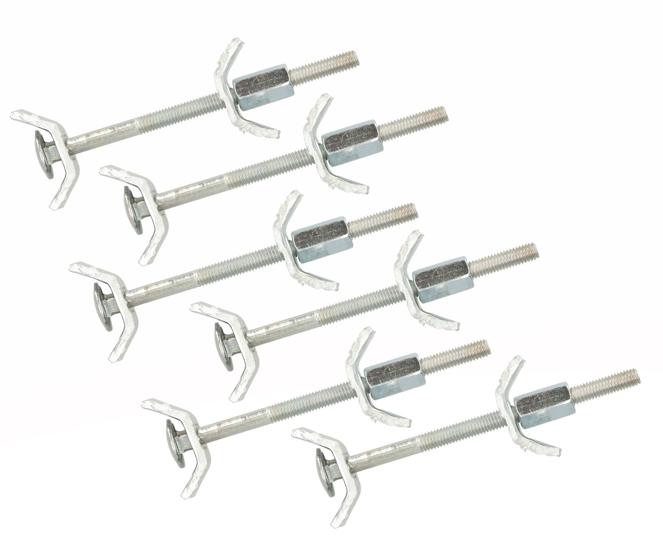 KOTARBAU® Set of 6 worktop connectors, 100 mm, for table tops and worktops, plate connectors