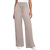 ANRABESS Women Wide Leg Palazzo Pants 2026 Summer Casual Loose Elastic High Waisted Flowy Lounge Beach Trousers Work Outfits