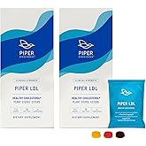 Piper LDL Cholesterol Health Plant Sterol Gummies: Plant Sterols Cholesterol Supplement (2 Boxes, 224 Gummies)