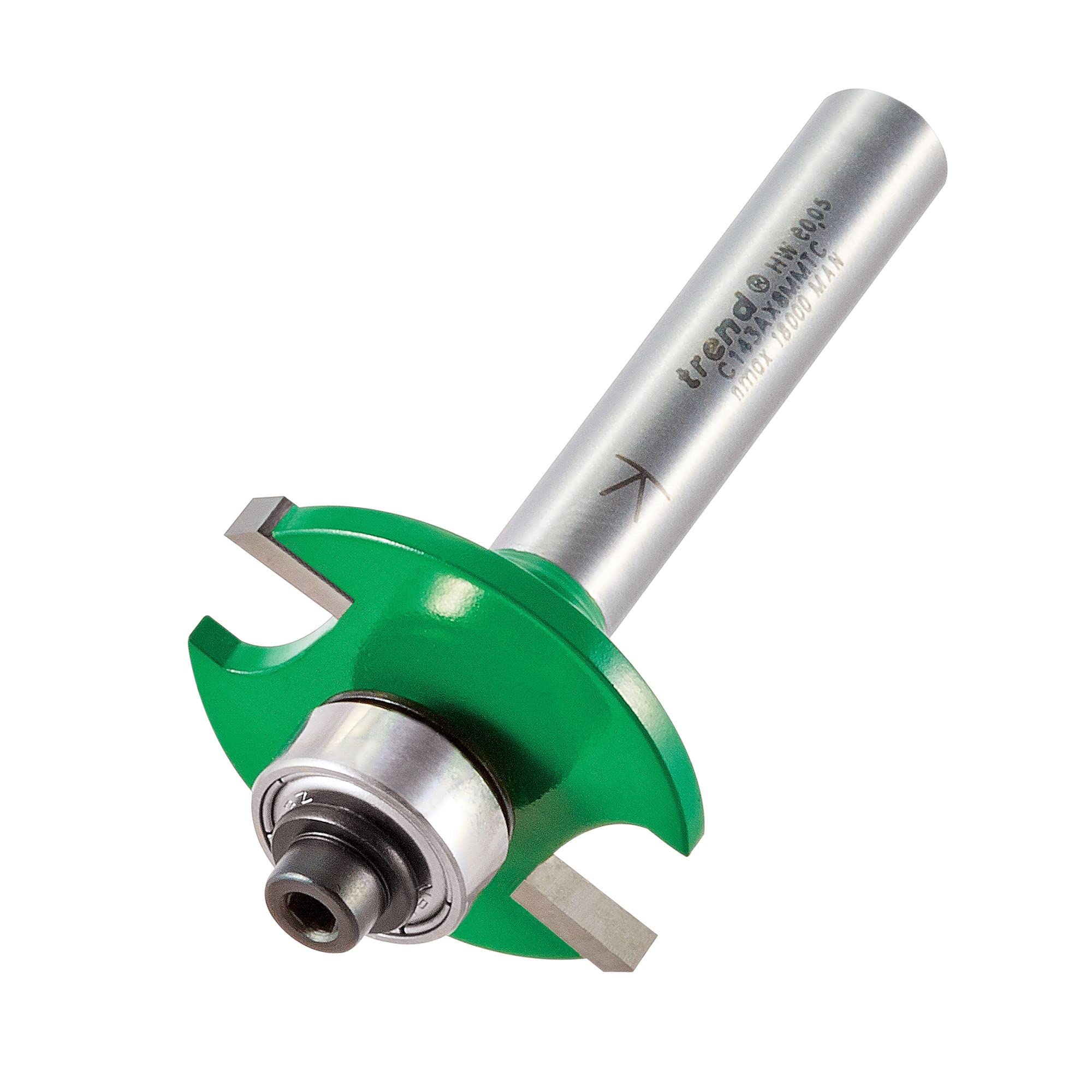 Trend CraftPro Slotting Router Cutter, 8mm Shank, 31.8mm Diameter, 3mm Cut Depth, Tungsten Carbide Tipped, C143AX8MMTC