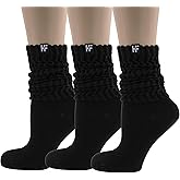 HOLSFIT Slouch Socks For Women Cozy Scrunch Socks Womens Crew Socks Long Boot Socks Women