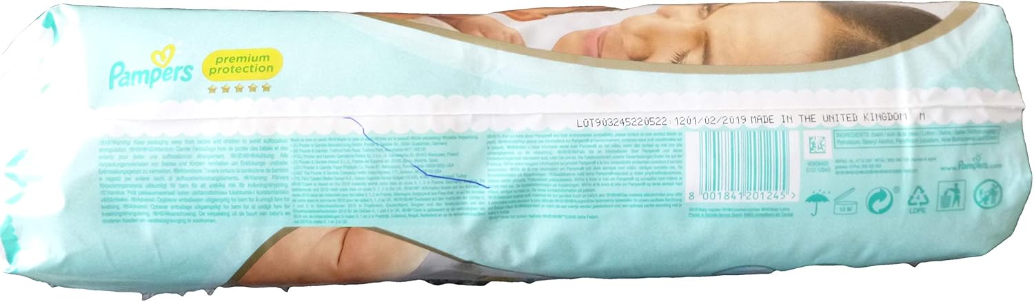 Pampers Premium Protection Size 2, 52 Nappies, 4-8kg, Essential Pack, 52 Each, White - Image 5