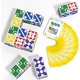 Family Matching Game for Kids &amp; Adults, Block Puzzle Board Games for Boys &amp; Girls Ages 6-8 8-12, 2 Player Card Puzzles for Children 6+ Year Olds