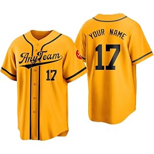 Custom Baseball Jersey Personalized Name Number Logo Stitched or Printed Team Shirt for Men Women Youth