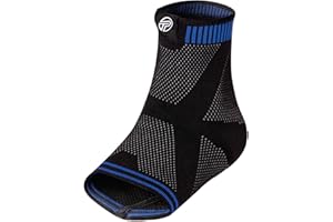 Pro-Tec Athletics 3D Flat Ankle Support, Custom Fit, Breathable Fabric, Multi-Directional Stretch for Support and Flexibility