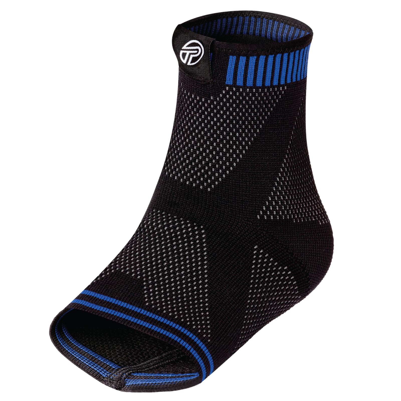 Pro-Tec Athletics Medium Black/Blue 3D Flat Premium Ankle Sleeve