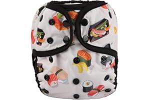 Sigzagor Baby Diaper Cover Nappy One Size 8lbs to 36lbs (Sushi)