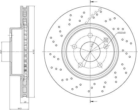 Amazon Metelli製 ベンツ Slクラス R230 フロント ブレーキローター ブレーキディスク 左右セット 防錆仕様 23 1478fc Sl350 Sl500 ブレーキローター 車 バイク