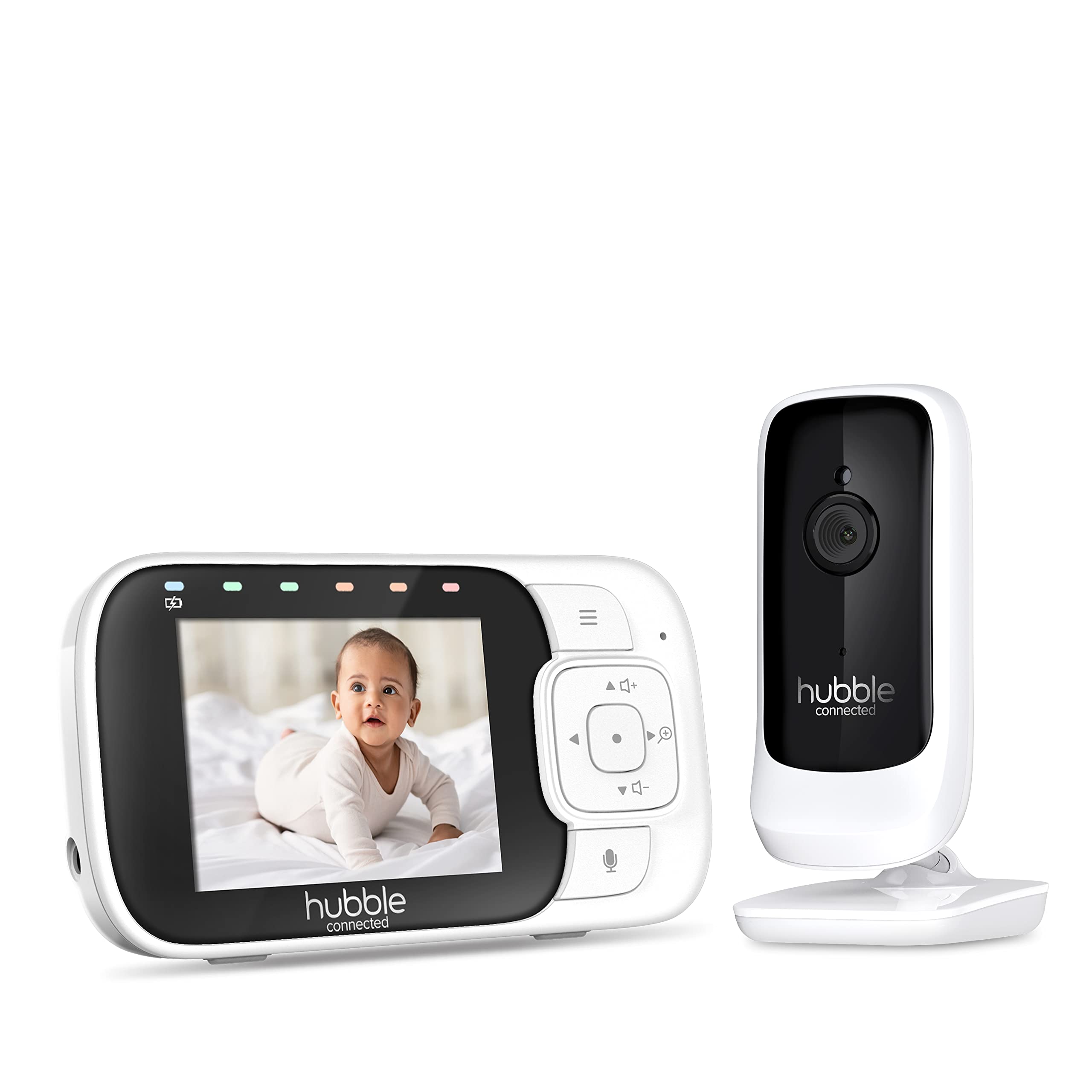 Hubble View+ 2.8" Baby Monitor with Camera, Digital Pan Tilt Zoom, 2-Way Talk, Night Vision, Room Temperature Monitor, Baby Video Monitor Camera, Sound Level Indicator, 1000ft Range, No Wifi Baby Cam