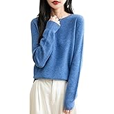 Chanyarn Women's 100% Merino Wool 2025 Fall Winter First-Line Ready to Wear Long Sleeve Seamless Knit Crewneck Sweater