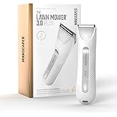 MANSCAPED® The Lawn Mower® 3.0 Plus Groin & Body Hair Trimmer – Updated SkinSafe® Trimmer Blade, Waterproof Wet/Dry Groomer, USB-C Rechargeable, Men’s & Women's Wireless Shaver, White Hot