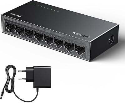 Switch Ethernet 8 Puertos Gigabit Velocidad de 10/100/1000 Mbps