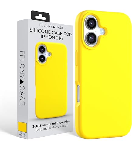 Amazon.com: FELONY CASE for iPhone 16 Plus Silicone Cover, Anti