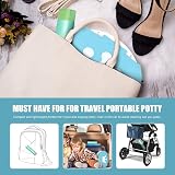 VISATOR Portable Travel Potty Chair Liners Bags 90 Pcs Green 45x50CM view 6