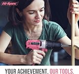 Hi-Spec 58pc 18V Pink Cordless Drill Driver Set Ladies Power Tool Rechargeable view 6