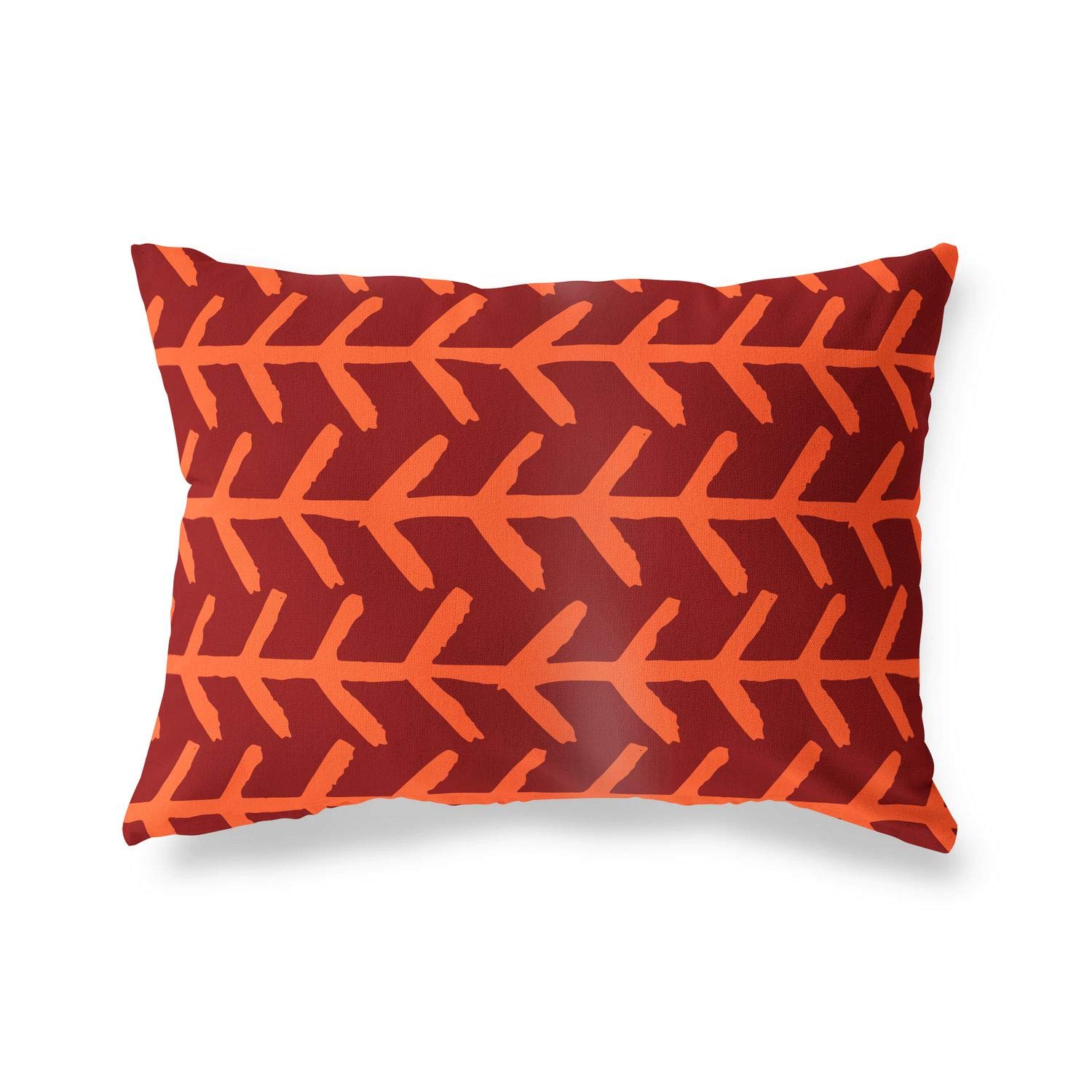 BonaMaison Decorative Cushion Cover, Orange Bordeux Throw Pillow Covers, Home Decorative Pillowcases for Livingroom, Sofa, Bedroom, Size: 45X60 Cm - Designed and Manufactured in Turkey