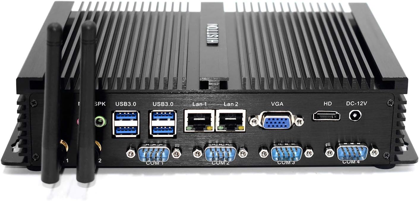 HISTTON Barebones Mini PC Fanless Mini PC Desktop PC with Intel Core i5 3317 1.70Ghz 300M Wifi Suitable for home, office computers (NO RAM/SSD/HDD)