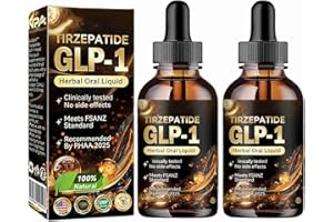 HMAQILU Glp-1 Drops,Tirzepatide Glp 1 Herbal Oral Liquid Organic Energy Support Health Supplement Drops (2)