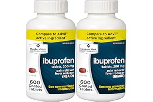 SAM'S WEST Member's Mark Ibuprofen Coated Tablets 200mg Pain Reliever Fever Reducer Nsaid (2 bottles (1200 tablets))