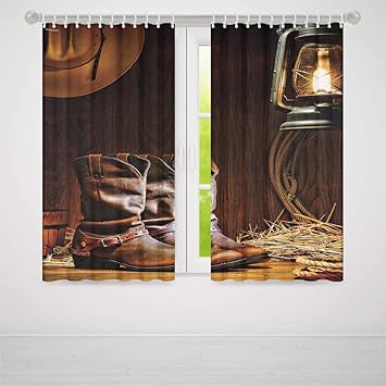 Amazon Com Yoliyana Western Living Room Curtains Authentic