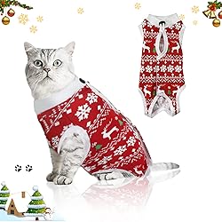 hipet Cat Christmas Clothes Costume Cat Surgical